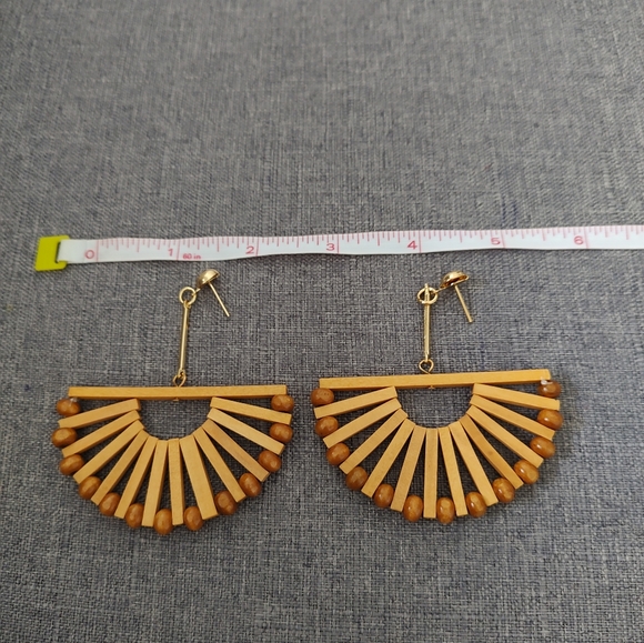 COPY - Half Windmill Bamboo Earrings - Picture 6 of 7